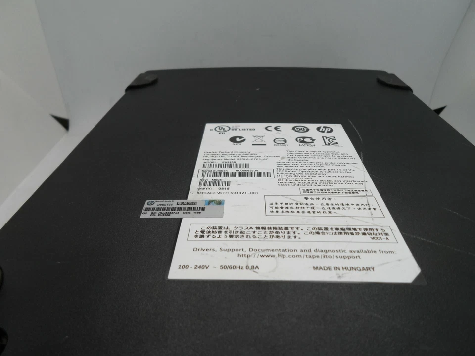 HP SAS Ultrium4 LTO4 External Tape Drive EH920B 693421-001 ULTRIUM 1760 - Image 3 of 3