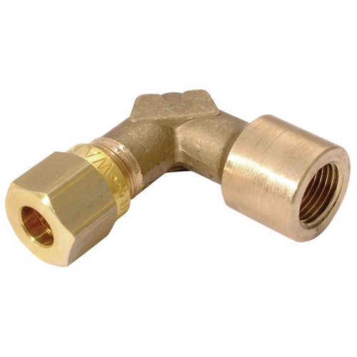 WADE BRASS COMPRESSION FITTINGS 15MM OD X 1/2" BSPP FEM STUD ELBOW 9