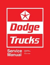 1974 Dodge Truck 100-800 Shop Manual