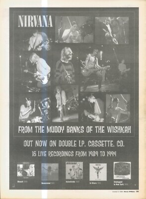 ANEW22 WERBUNG 14X11 NIRVANA : FROM THE MUDDY BANKS OF WISHKAH