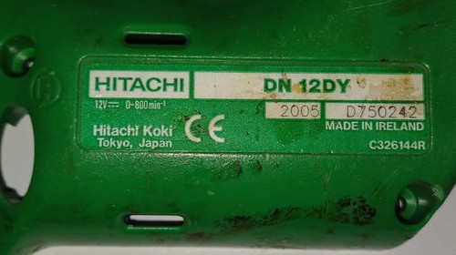 HITACHI DN 12DY MOTORINO AVVITATORE FUNZIONANTE USATO ORIGINALE - Foto 3 di 3