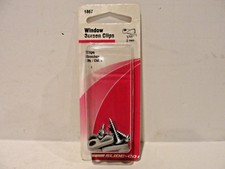 Slide-Co Window Screen Clips with Screws, 1/16-Inch, Gray Plastic, 1867