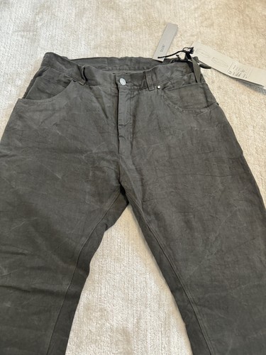 Damir Doma Silent Phlox 5 pocket Jean Slim Style Linen Woven Twill Ash Gray 32 M - Picture 6 of 24