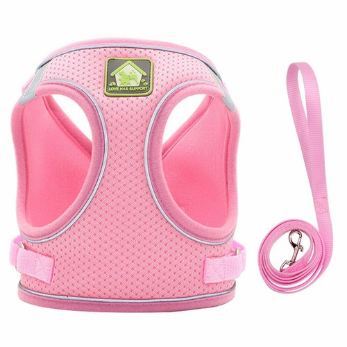 Mesh Padded Soft Puppy Pet Dog Harness Breathable Comfortable 5 Colors 5 Sizes - Picture 16 of 17