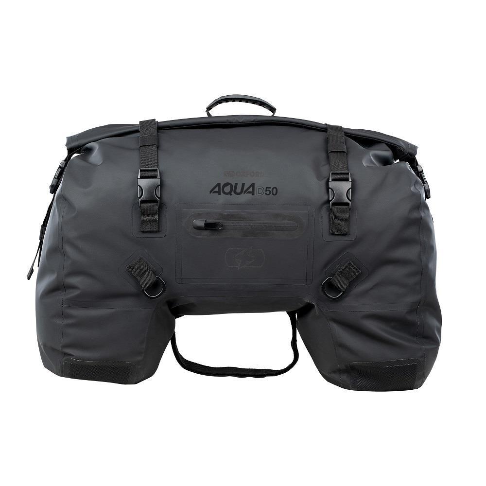 Oxford Aqua D50 Waterproof Motorcycle Duffle Bag Roll Tail Bag Tail Pack Bike