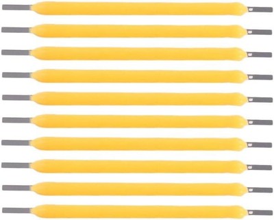 10Pcs Yellow Edison Bulb LED Filament Lamp Parts DC3V DC12V Chip 
