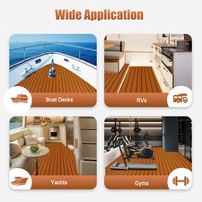 Marine Flooring EVA Foam Shower Mat Foldable Luxury Wooden Shower Mat Deck Floor