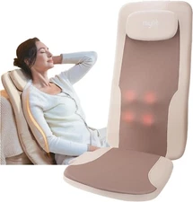 Mynt FSA HSA Eligible Foldable Back Massager, Chair Massager with Soothing Heat,