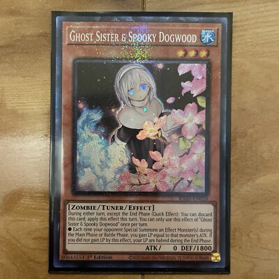 YuGiOh Ghost Sister & Spooky Dogwood RA03-EN020 1st Ed Prismatic Collectors Rare