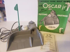 Vintage Oscar Jr. Electronic Putting Partner Automatic Golf Ball Return TESTED