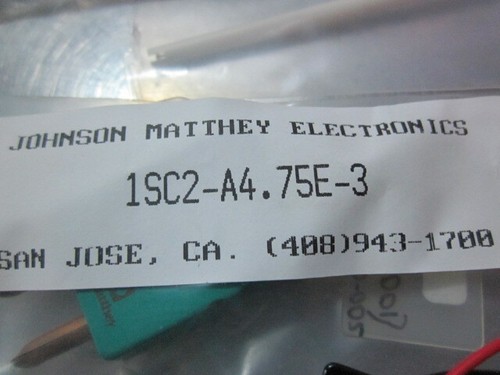 Thermo Paar (TC) Typ S Hochtemperatur Johnson Matthey 1SC2-A4.75E.3 SVG THERMCO 6 - Bild 5 von 5