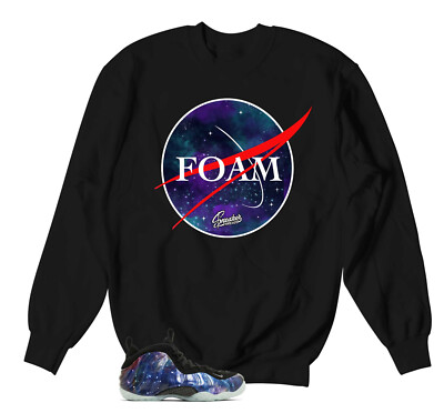 Sweatshirt To Match Foamposite Galaxy Shoes Crest Sweater Design