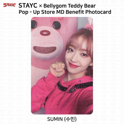 StayC x Bellygom Teddybär Pop Up Store Offizieller MD Becher Öko Tasche Fotokarte KPOP - Bild 7 von 72