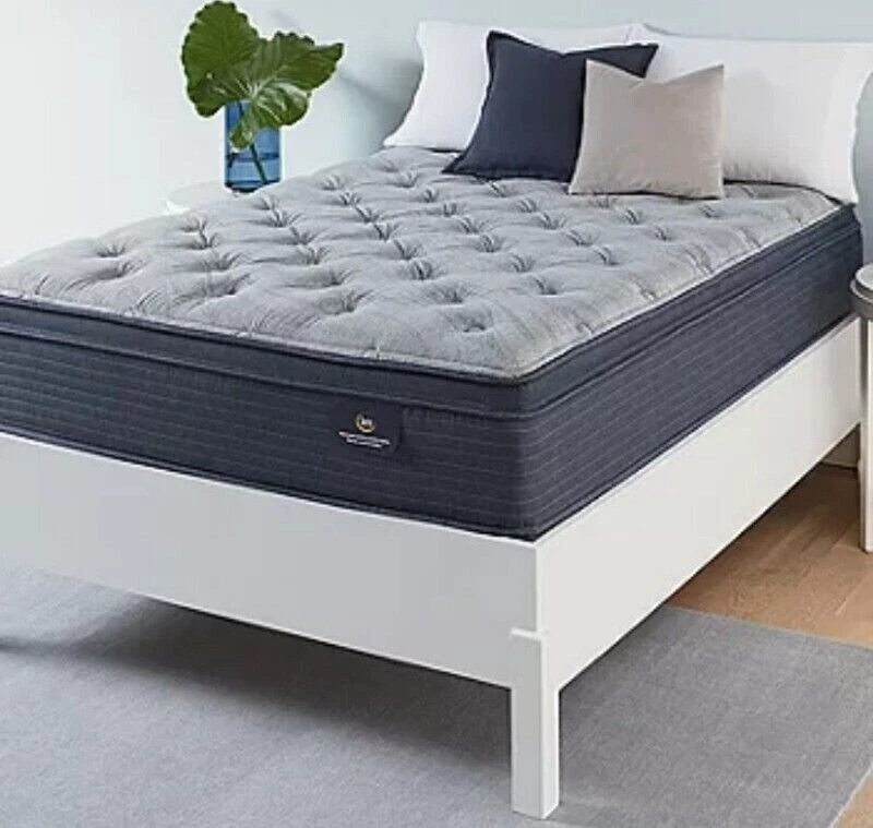 Serta Queen Size Mattress size blue - Image 2 of 4