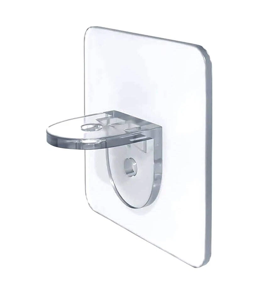 Self-Adhesive Shelf Support Clips, 6 cm, Heavy Duty 15-20 kg Load Capacity 10pc - Image 3 of 4