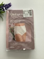 Vintage Underscore JCPenney 100 Cotton Women s Briefs 3 Pk White NOS Size 6 NEW