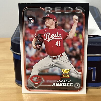 2024 Topps Andrew Abbott 214 Cincinnati Reds Baseball Card 1S￼
