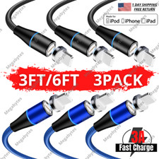 USB Charging Cord For iPhone 14 13 12 11 Pro Max 8 7 Magnetic Fast Charger Cable