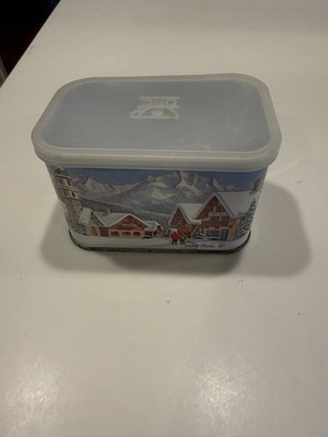 VTG Swiss Mocha Cafe  90 General Foods International Coffee Tin w/ ALPS SNOW SKI