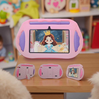 WiFi, GMS, Google Plays Tablet (7'', 32 G  für Kleinkinder mit Silikonhülle