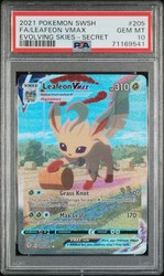 Leafeon VMAX Alternate Art Secret 205/203 Evolving Skies