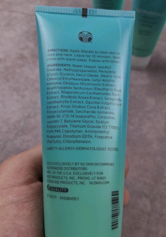 Nu Skin Nutricentials Mascarilla Hidratante Cremosa 100ml Sellado Lote de 5 Foto 3 de 4
