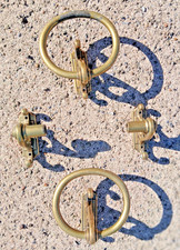 Vintage Solid Brass Towel Bar Hand Towel Ring Pair Gold Amerock 8056-3