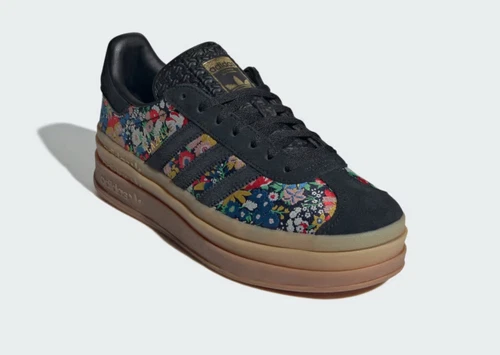 adidas Originals Gazelle Bold x Liberty London in Black and Floral Print UK 7 - Picture 2 of 13