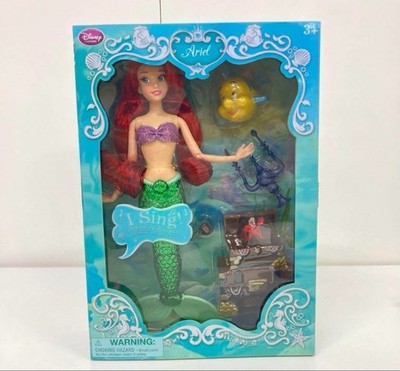 Disney Store Exclusive The Little Mermaid Deluxe Singende Arielle Puppe Neu