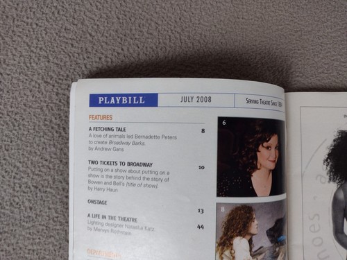 The Phantom Of The Opera - Majestic Theatre Playbill - July 2008 - Picture 3 of 7