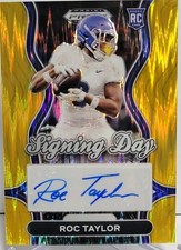 Panini Prizm Draft Picks Signing Day Roc Taylor RC Auto /5 Memphis Tigers SD-RTR