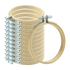 12PCS 3 Inch Embroidery Hoops, Bamboo Circle Cross Stitch Hoop Ring Bulk, Wooden