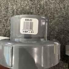 Spears 8698-050 1-1/2" X 50mm Schedule 80 PVC Transition Union Gray