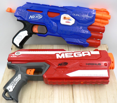 Nerf N-Strike Elite Dual Strike & Magnus MEGA Rounds Dart Blasters Tested