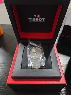 Tissot PRC 100 Solar watch ft a stainless steel bracelet and a dodecagonal bezel