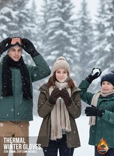 Thermal insulated winter gloves mittens size medium/Large 4 colors Men Or Women