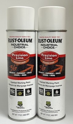 2 PACK - Rust-Oleum - 203030V - Precision Line Marking Paint, 17 Oz, White