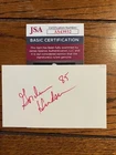 Gordon Hudson signed 3x5 index card, BYU, NFL Seahawks, USFL, CFHOF, D. 2021