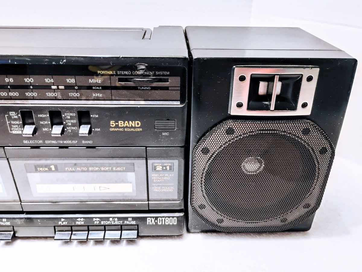 Vintage Panasonic RX-CT800 Portable Boombox AM FM Dual Cassette | eBay