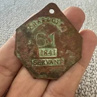 Civil War Era Charlotte NC 1841 Slave Servant Badge