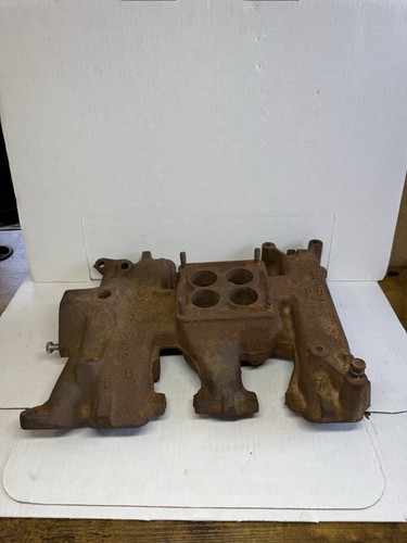 56 FORD THUNDERBIRD Y BLOCK 292 312 INTAKE MANIFOLD ECZ-9425-A FoMoCo 4-Barrel - Picture 13 of 24