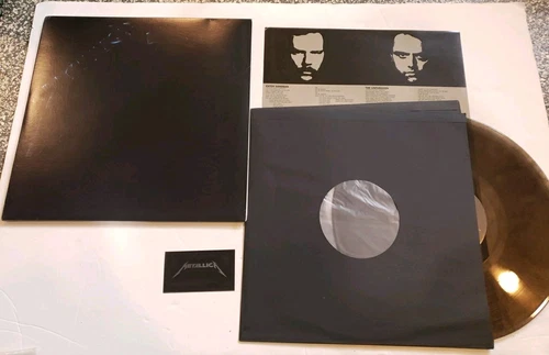 METALLICA BLACK ALBUM 2X VINYL  LIMITED BLACKER MARBLED LP Inserts ENTER SANDMAN