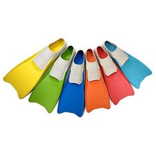 Flow Premium Rubber Long Fins for Swim and Lap Training - Youth S 5-7 Green