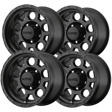 Set Of 4 Kmc Km522 Enduro 16x9 6x5.5 -12mm Matte Black Wheels Rims 16 Inch Set Of 4 Kmc Km522 Enduro 16x9 6x5.5 -12mm Matte Black Wheels Rims 16 Inch