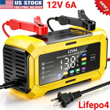 12v Smart Car Battery Charger Maintainer Trickle Repair Lithium 12 Volt Lifepo4