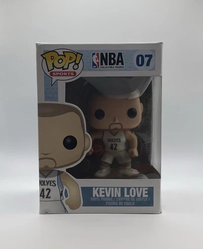 Funko Pop 2012 NBA Kevin Love #07 Rare Timberwolves W/ Hard Protector