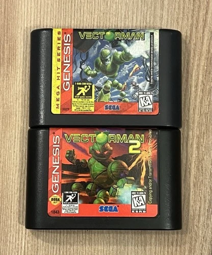 New ListingVectorman 1 & 2 (Sega Genesis, 1996) Cart Only Tested Lot Of 2 Bundle