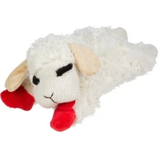 Multipet INTERNATIONAL Lamb chop Plush Squeak Dog Toy 10 inch - 3 Pack