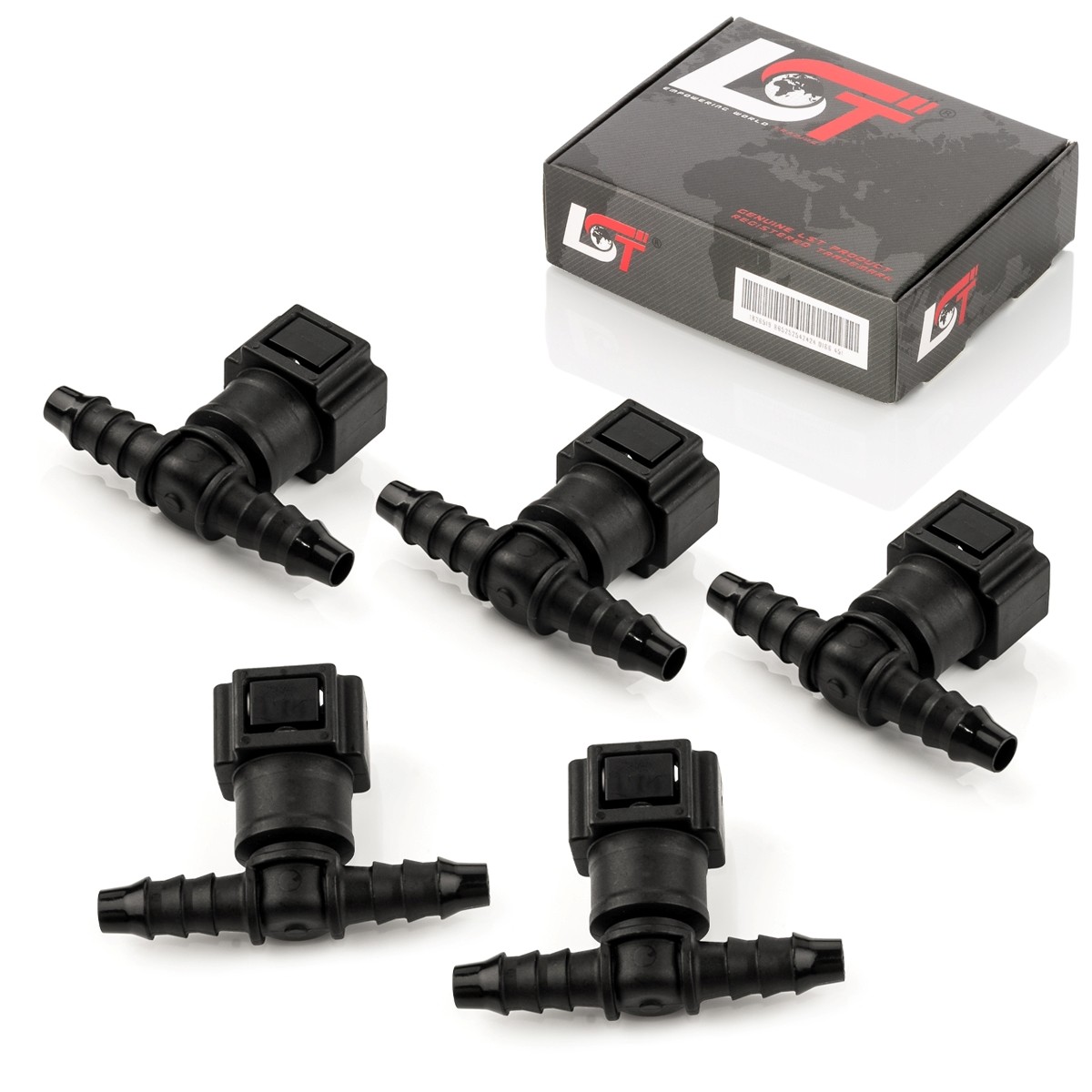 5X Quick Release Fuel Line Coupling T-Piece 7.89X6Mm For FIAT