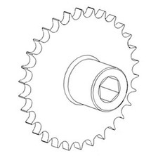 AH130571 Combine Return / Tailings Upper Sprocket Fits JD CTS 9400 9410 9450 +